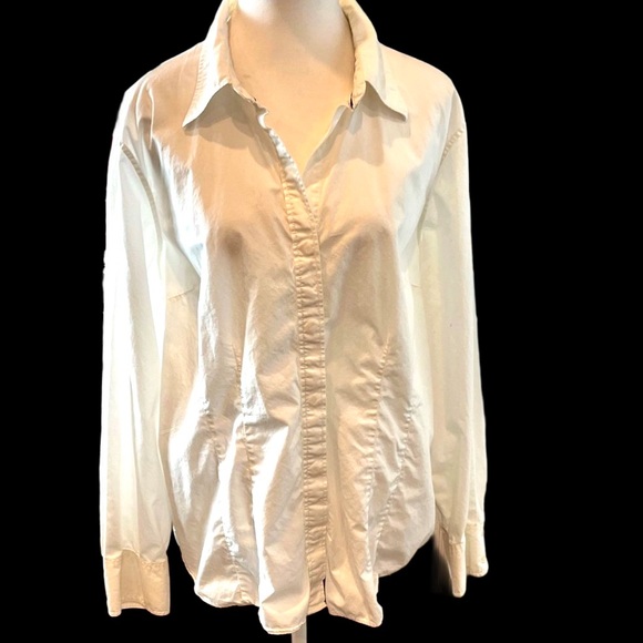 Tommy Hilfiger Tops - Vtg Tommy Hilfiger Women’s Stitch Detail Silhouette Shirt 18 Preppy Normcore